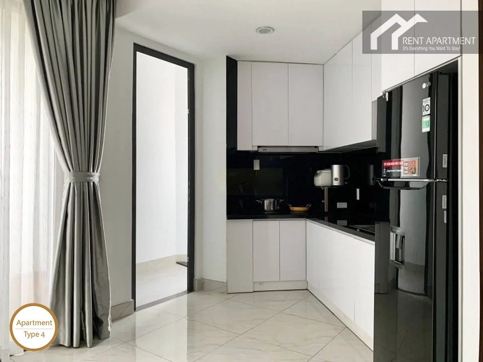 La Rosa 3-Bed modern kitchen area adjacent to bright balcony door