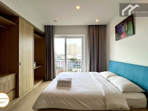 ID 2219 type 1 bedroom with large window and double bed