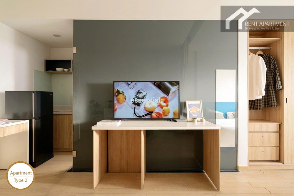 ID 2219 type 2 tv desk unit glass partition and wardrobe