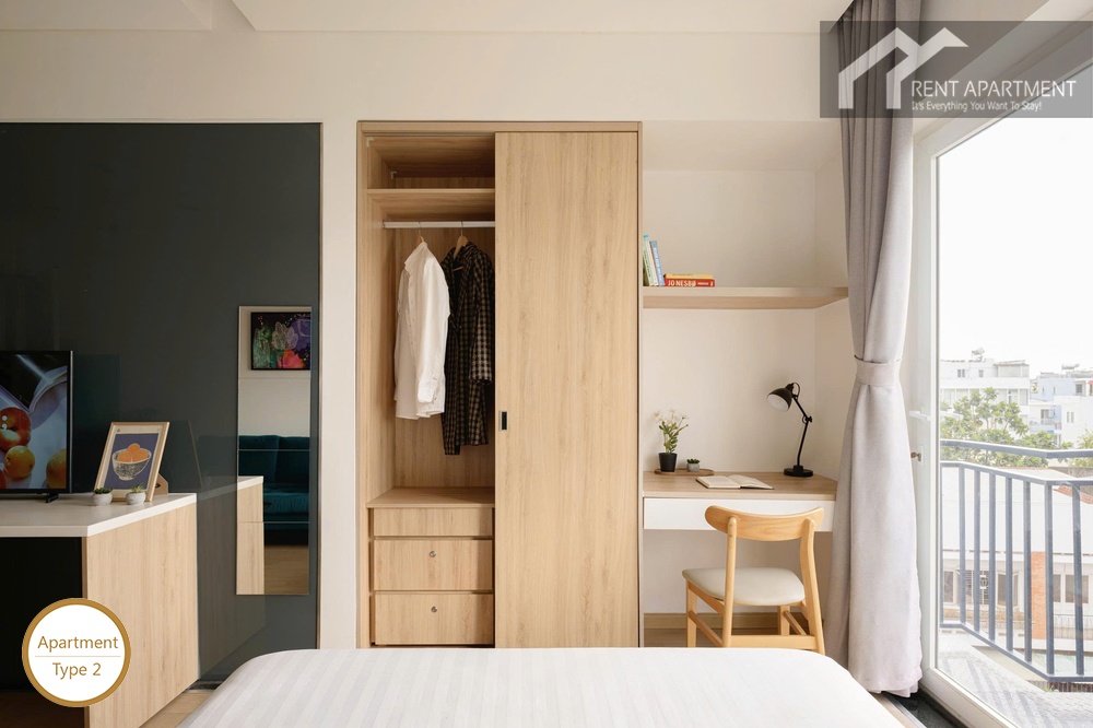 ID 2219 type 2 wardrobe study desk and balcony window