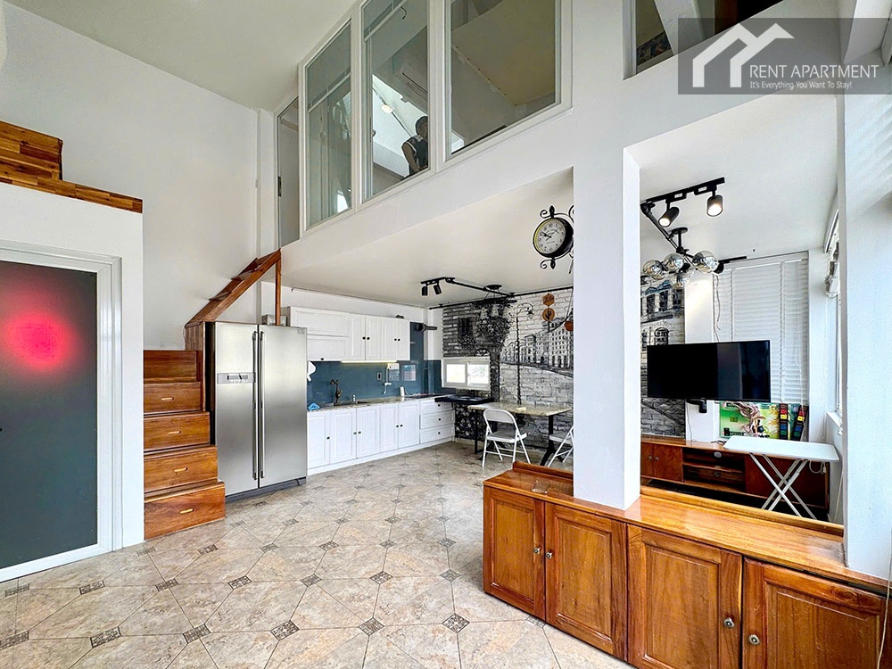 ID 2221 open living space with wooden staircase drawer steps