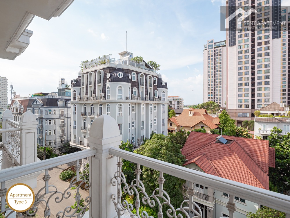 ID 2222 3br balcony view overlooking street and rooftops