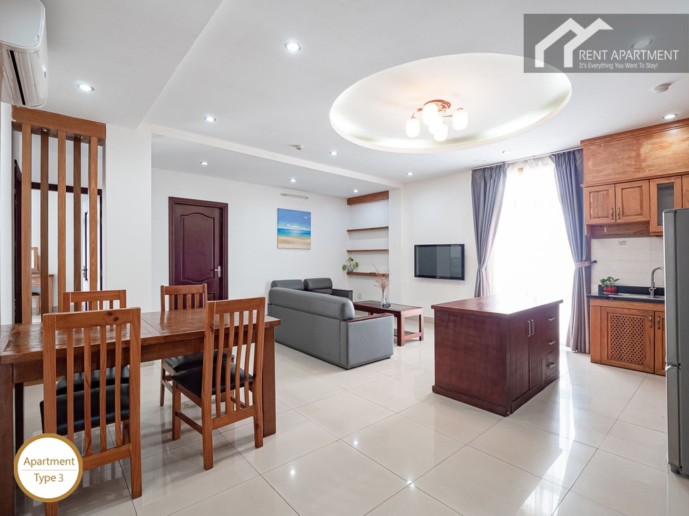ID 2222 3br living room open space with dining table and kitchen