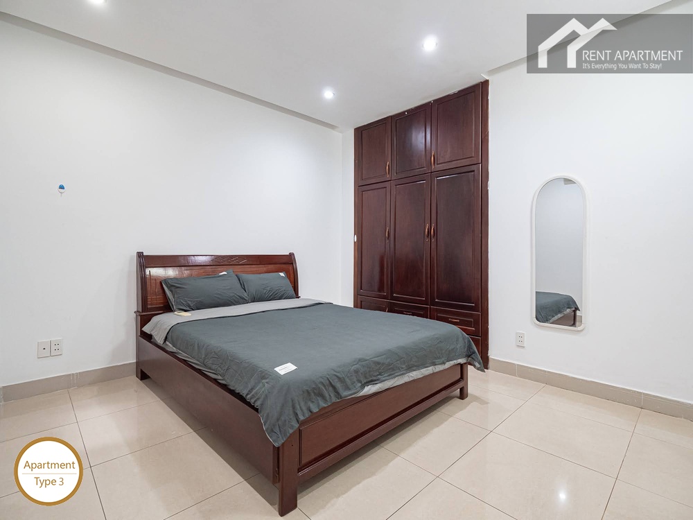 ID 2222 3br third bedroom with double bed wardrobe and wall mirror