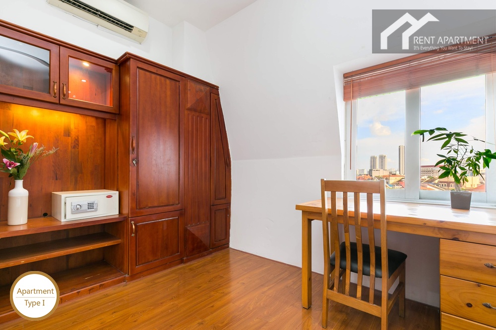 ID 2222 bedroom wardrobe with safe box and desk by window