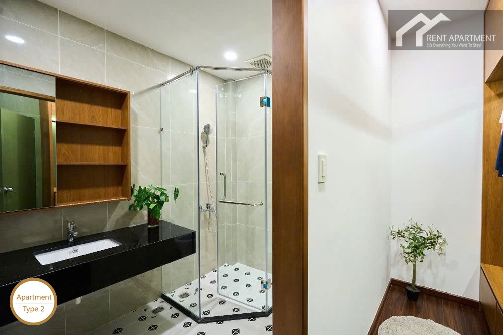 ID 2224 1br modern bathroom with glass shower and vanity
