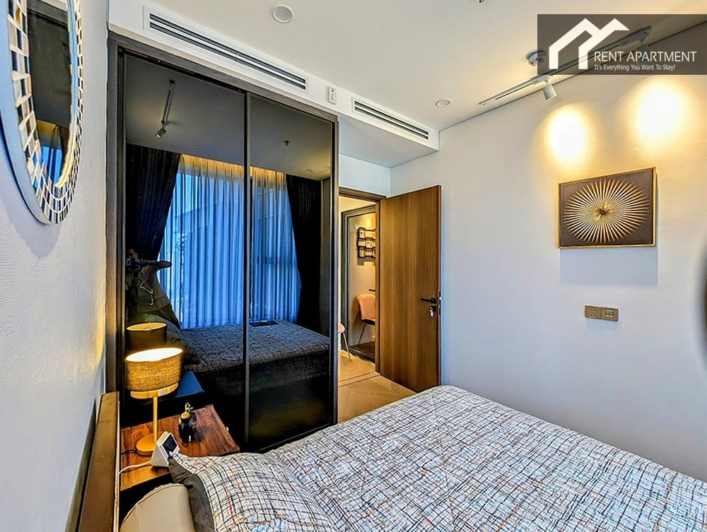 ID 2225 bedroom with glass sliding door wardrobe and wooden door