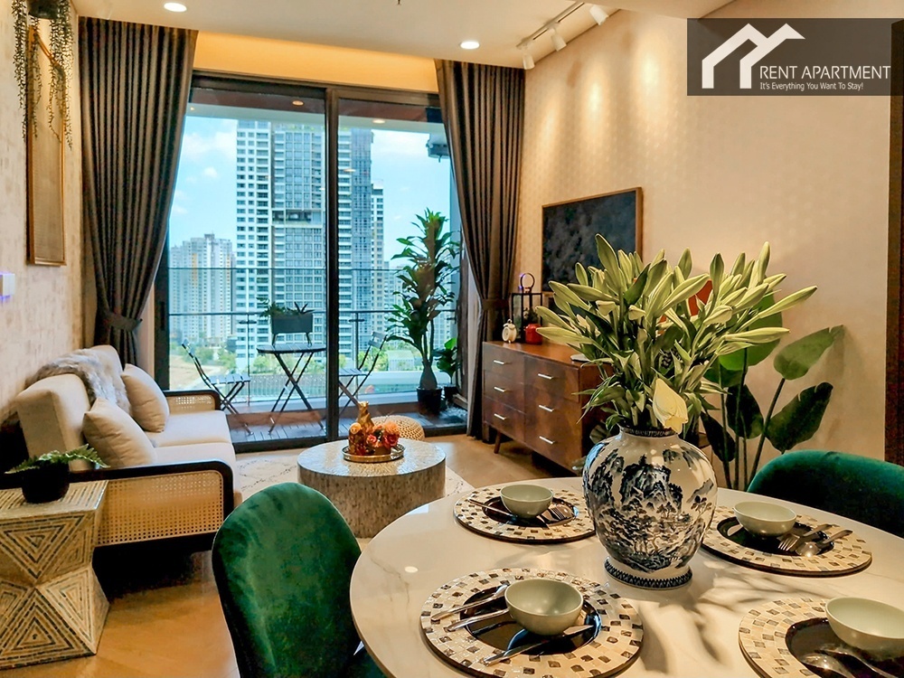 ID 2225 dining table view looking towards living area and balcony