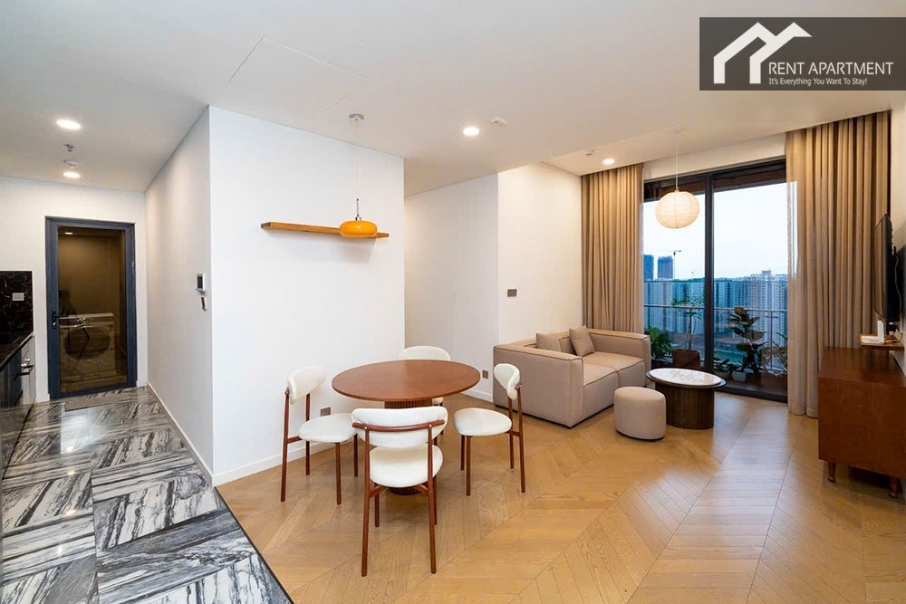 ID 2227 living area with dining table and balcony view