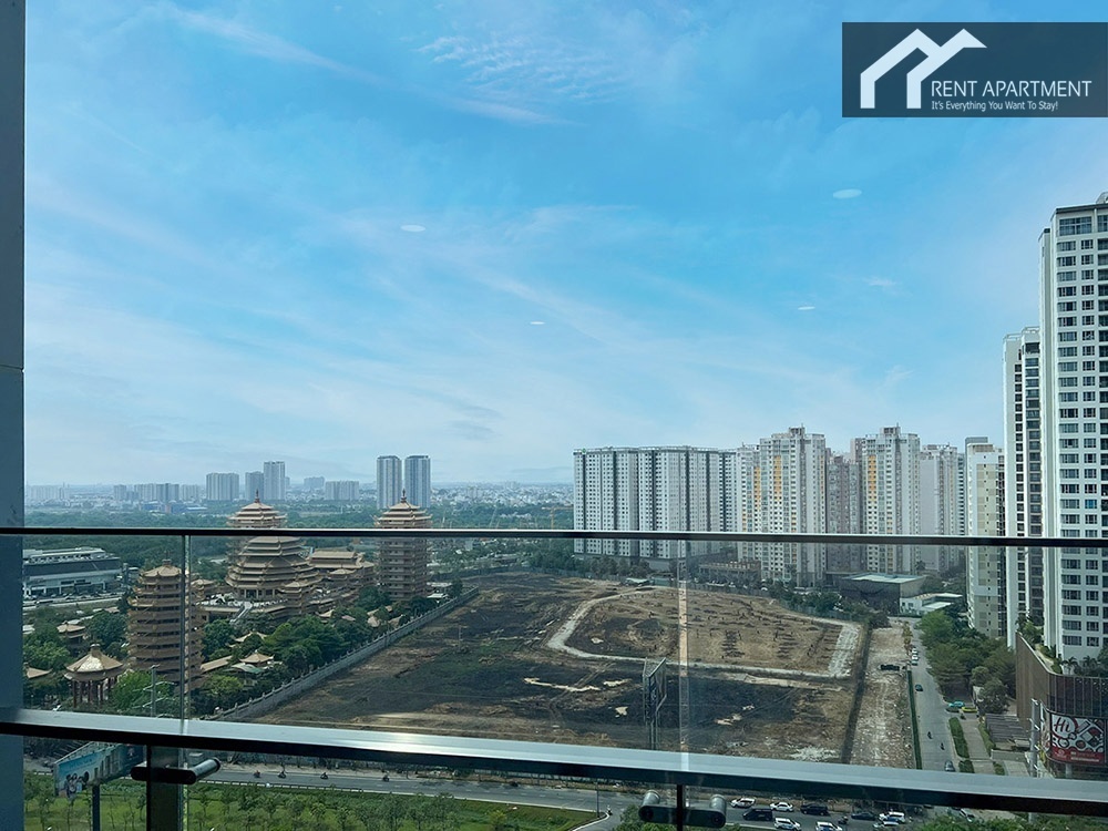 ID 2229 balcony city view with high rise apartments and pagodas