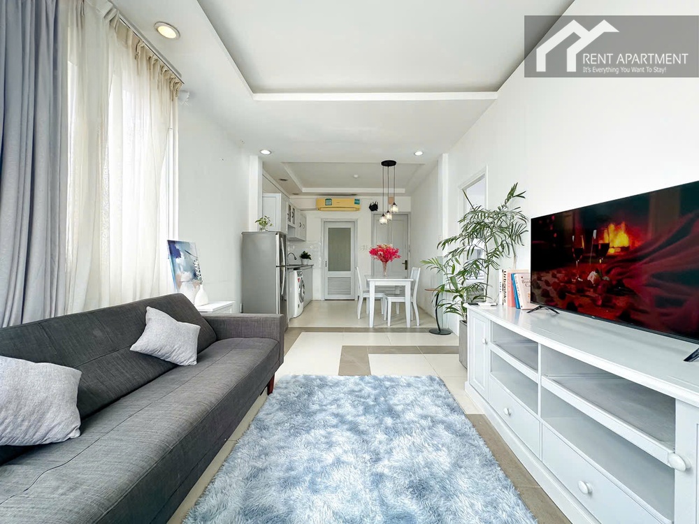 ID 2231 living room straight view with tv stand and dining area