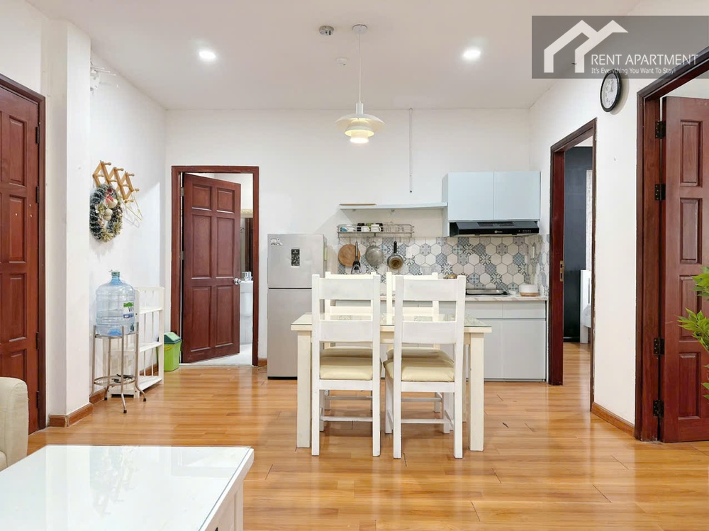 Wood-toned 2 Bedrooms on Nguyen Van Huong Street