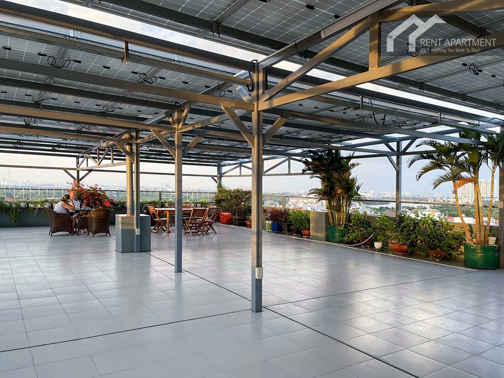ID 2234 rooftop terrace under solar panel roof structure