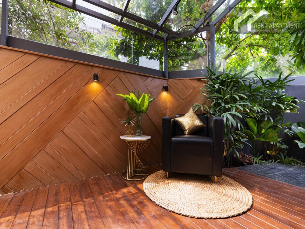 ID 2237 Garden pattern is built from pieces of stone & outdoor wood with details