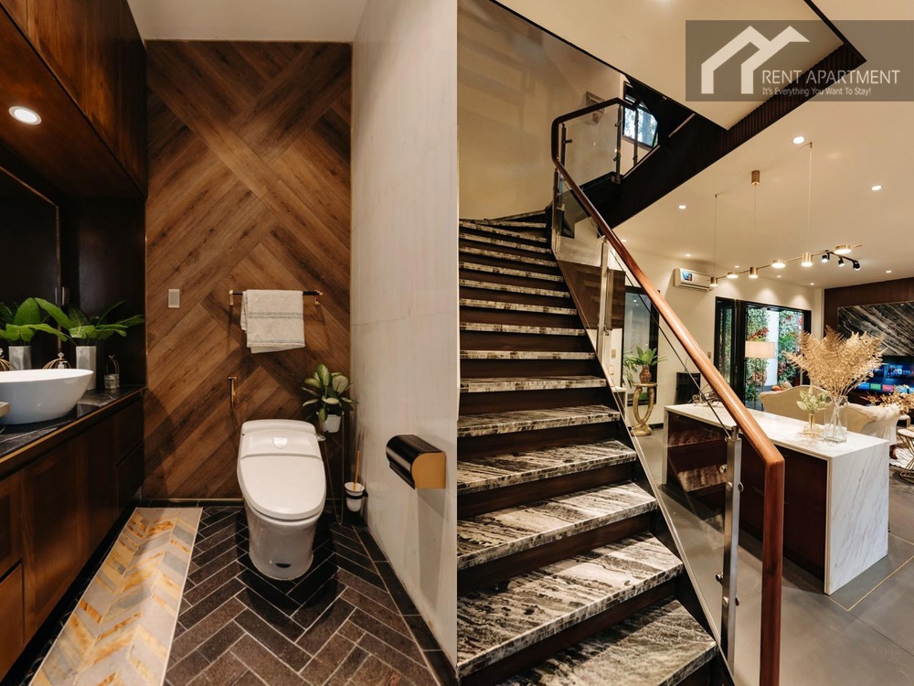 ID 2237 High class restroom furniture and JIS steel staircase with bronzy marble stone