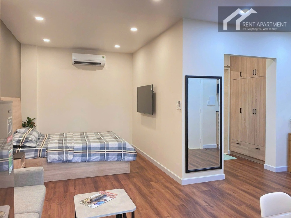 ID 2239 bedroom layout with double bed tv mirror and wardrobe