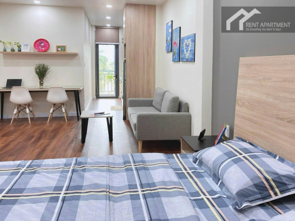 ID 2239 studio apartment overall view with bed sofa and desk