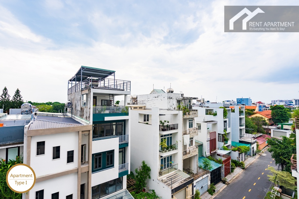 ID 2240 type 1 balcony exterior view overlooking surrounding neighborhood