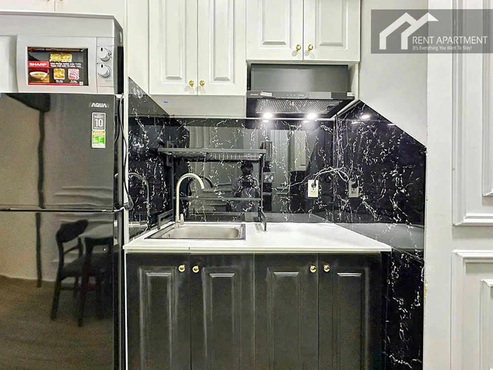 ID 2242 compact kitchen counter with sink range hood and microwave