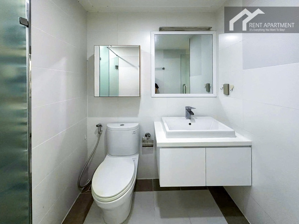 ID 2244 modern white bathroom with vanity sink mirror cabinet and toilet
