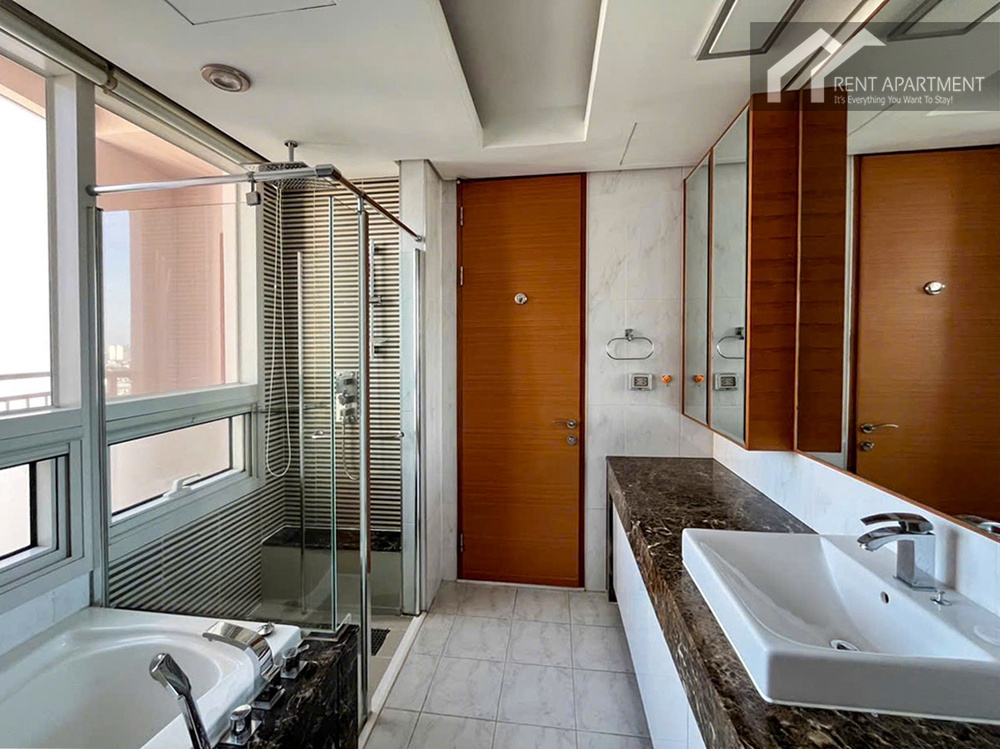 ID 2245 luxurious bathroom with marble vanity bathtub and glass shower