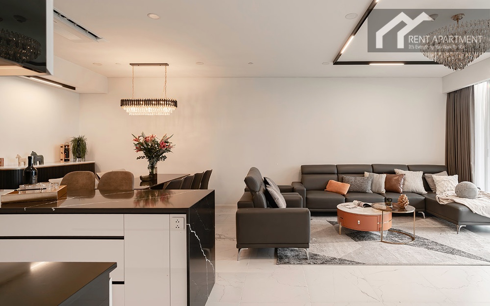 ID 2256 open plan living room dining area and kitchen overview.