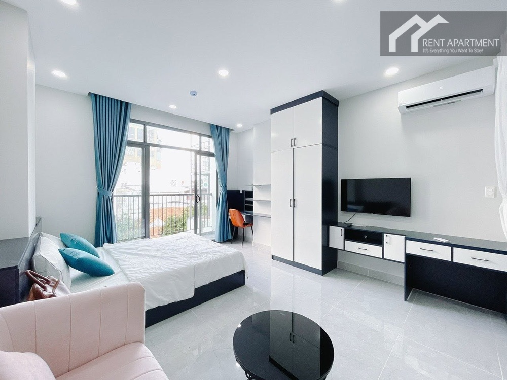 ID 2257 studio apartment with bed wardrobe study desk and tv