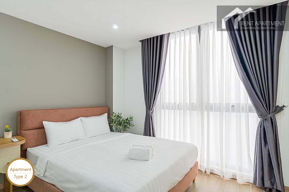 ID 2260 type 2 bright bedroom with double bed and sheer curtain window