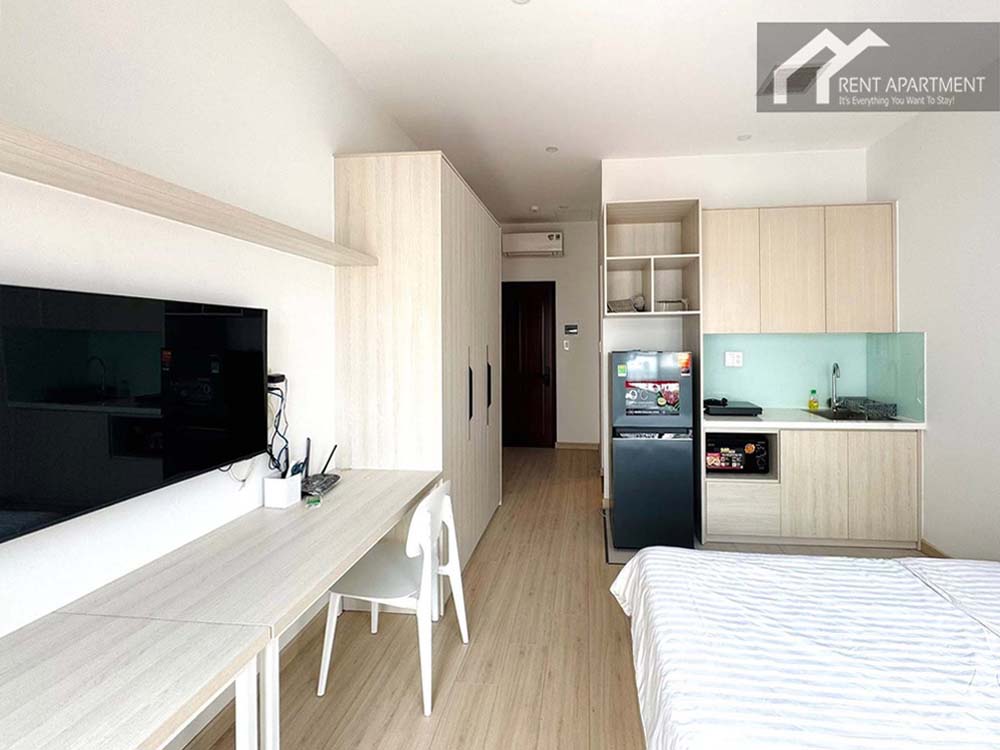 ID 2261 studio apartment with work desk wardrobe kitchen and bed