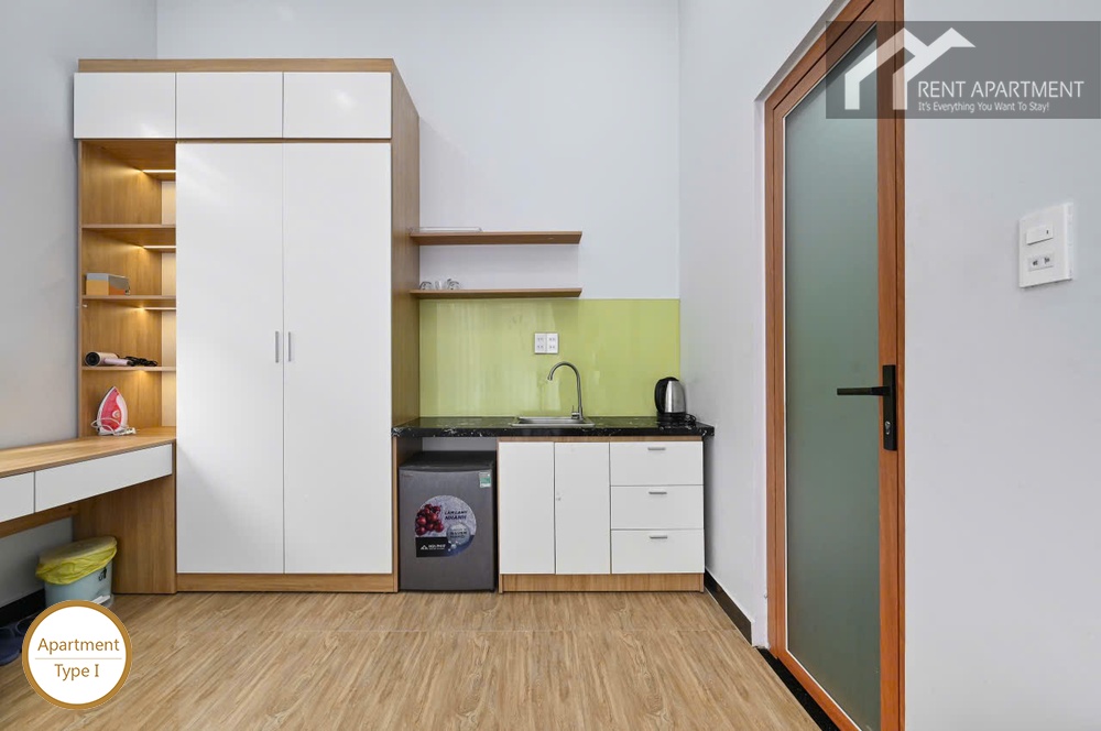 ID 2223 type 1 kitchenette with mini fridge sink and built in wardrobe
