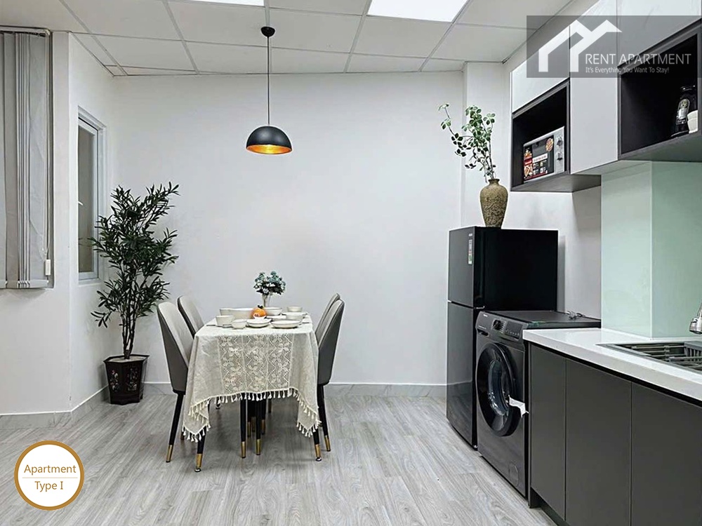 ID 2262 type 1 dining space next to modern kitchen counter and appliances