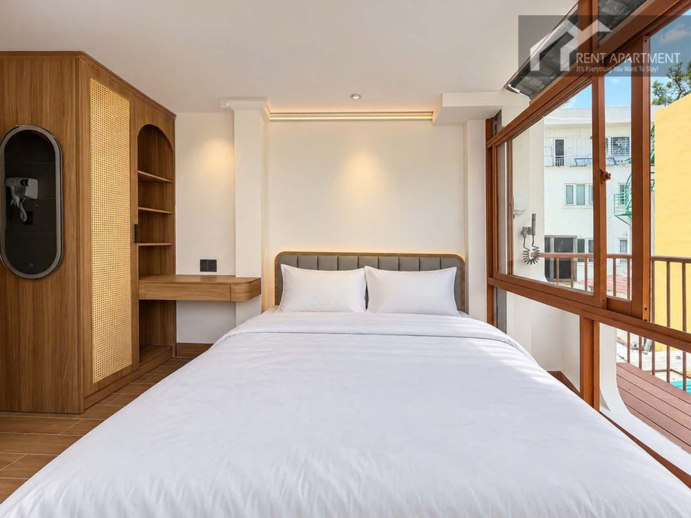 ID 2263 cozy bedroom with double bed built in wardrobe and large window